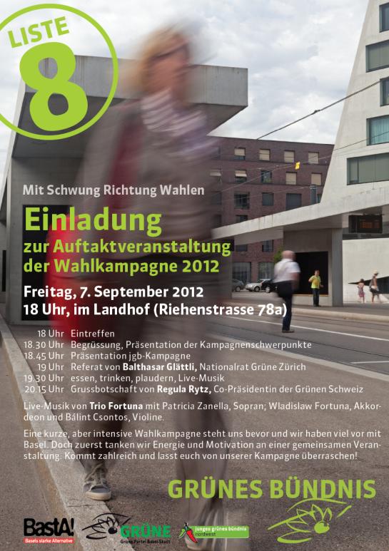 Einladung zum Wahlauftaktsfest